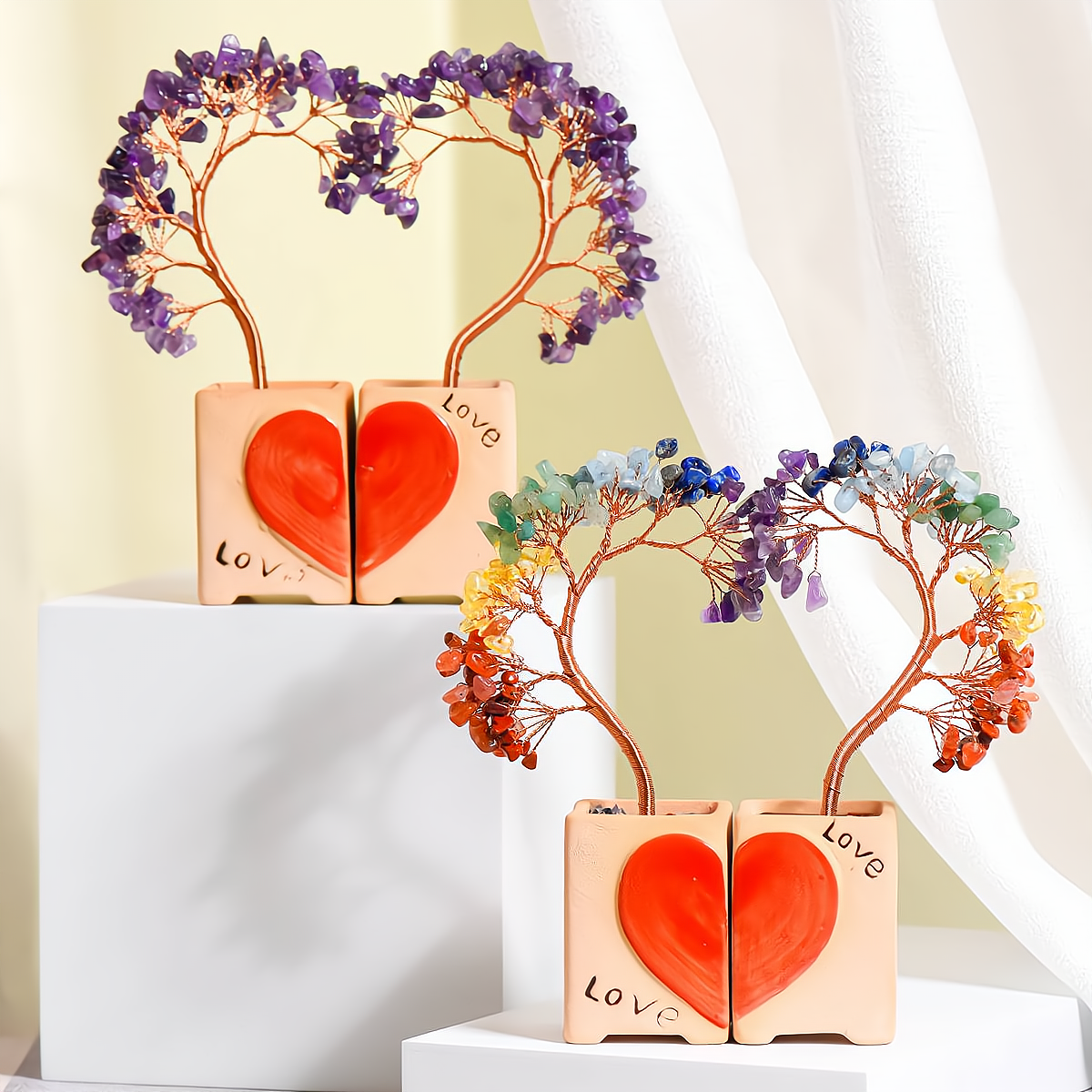 Invigorated Spirit - Love Multi-Stone Feng Shui Tree